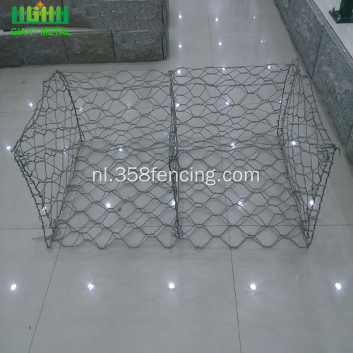 PVC gecoate zeshoekige gaas Gabion kooien